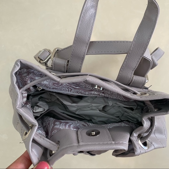 Bella Russo gray mini backpack purse main image 2